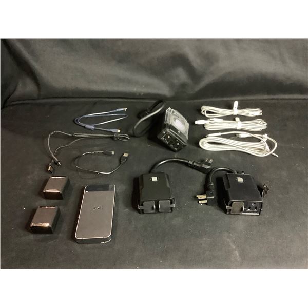 POWER BANK 10,000MAH, 2 SMART EXTERIOR OUTLETS, 1 EXTERIOR TIMER OUTLET, 2 IPHONE CHARGERS, 6