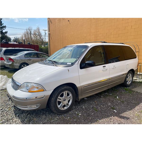 2003 FORD WINDSTAR SEL, 4DRSW, WHITE, GAS, AUTOMATIC, VIN 2FMZA56423BB79586, 211,537KMS,