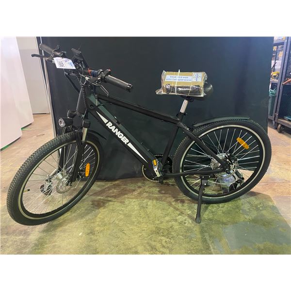 NEW NATKO RANGER MOUNTAIN E-BIKES, ALUMINUM FRAME, FRONT SHOCK, SHIMANO 6 SPEED DISC BRAKES,