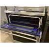 Image 2 : KITCHENAID DOUBLE DOOR STAINLESS STEEL & BLACK GLASS TOP STOVE WITH CONVECTION OVEN