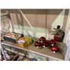 Image 1 : SHELF OF ASSORTED ITEMS INCLUDING; 4 BURGER KING GOLD PLATED POKEMON CARDS (SOME WITH COA) IN