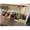 Image 1 : SHELF OF ASSORTED BOATING PRODUCTS INCLUDING; BOAT CLEAT HANDLES WITH HARDWARE, CHAIN & LIGHTS
