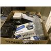 Image 2 : BOX OF ASSORTED LIGHTS INCLUDING; CAR LIGHTS, POT LIGHTS & MORE