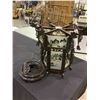 Image 1 : CHINESE DECORATIVE HANGING ARTWORK (SOME PIECES BROKEN) & VASE STAND