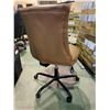 Image 2 : BROWN BUTTON BACK ROLLING OFFICE CHAIR
