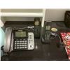 Image 2 : LARGE 3 DRAWER RECEPTION DESK WITH CONTENTS INCLUDING; PHONE SYSTEM, BASKETS & MORE  (MUST TAKE