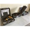 Image 1 : SHELF OF STANLEY BOSTITCH AIR NAILER, CRAFTSMAN POWER PLANER & BOX OF ASSORTED TOOLS