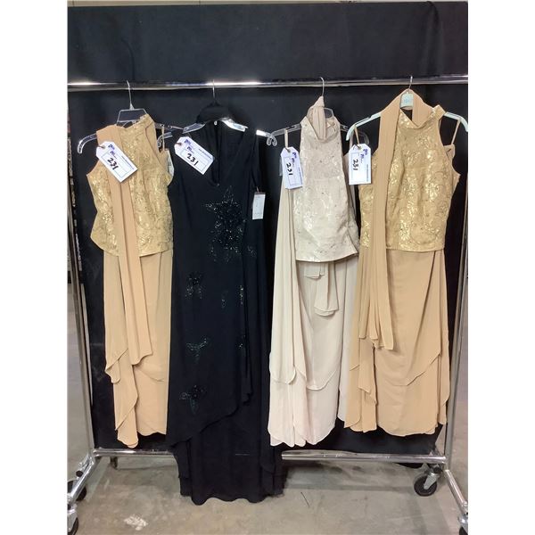 *NEW WITH TAGS* 4 ASSORTED CHIFFON DRESSES
