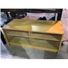 Image 1 : WOOD AND SLIDING GLASS FRONT TV STAND
