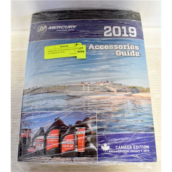 MERCURY ACCESSORIES GUIDE 2019 IN ORIGINAL SEAL