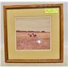 Image 1 : FRAMED PRINT - WILD HORSES RUNNING 1986