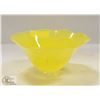 Image 1 : YELLOW CHALET ART GLASS BOWL