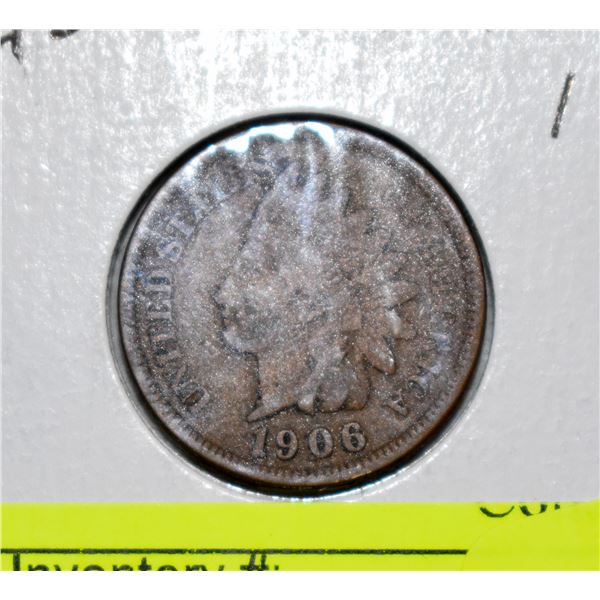 1906 US INDIAN HEAD PENNY