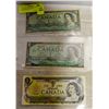 Image 1 : 3 CANADIAN DOLLARS (1954,1967,1973)