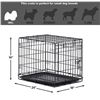 Image 2 : PET PRODUCTS FOLDING METAL DOG CRATE, SINGLE DOOR