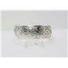 Image 1 : 23)  TIBETAN SILVER 1/2" WIDE TOTEM CUFF BRACELET