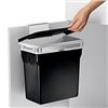 Image 1 : SIMPLE HUMAN 10L IN CABINET TRASH CAN- BLACK