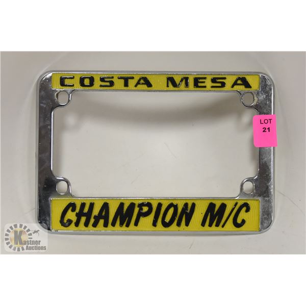 CHROME COSTA MESA MINI PLATE HOLDER