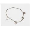 Image 1 : STERLING SILVER TENNIS BRACELET W/ HEARTS