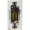 Image 1 : VINTAGE WOOD & METAL HANGING GOTHIC STYLE LIGHT