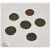 Image 1 : 6 ANCIENT COUNTRY OF BHUTAN 1/2 RUPEE COPPER COINS