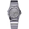 Image 1 : NEW LADIES ROUND SHAPED SILVER TONE CRYSTAL WATCH