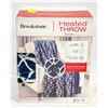 Image 1 : NEW BROOKSTONE HEATED THROW 50 X 60 W/ 4 HEAT