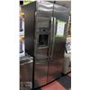 Image 1 : GE 33"STAINLESS STEEL SIDE BY SIDE FRIDGE