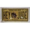 Image 1 : THE BEATLES HEY JUDE LICENSE PLATE