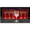 Image 1 : SET OF 6 CRYSTAL WINE GLASSES