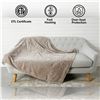 Image 2 : NEW TEFICI PLUSH ELECTRIC HEATED THROW BLANKET