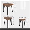 Image 2 : NEWLY ASSEMBLED VASAGLE INDUSTRIAL RUSTIC BROWN