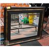 Image 1 : LARGE FRAMED MIRROR 33" X 37"