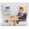 Image 1 : NEW CHICCO QUICK SEAT PORTABLE HOOK ON CHAIR