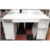 Image 1 : ASSEMBLED SOUTH SHORE MODERN WHITE DESK