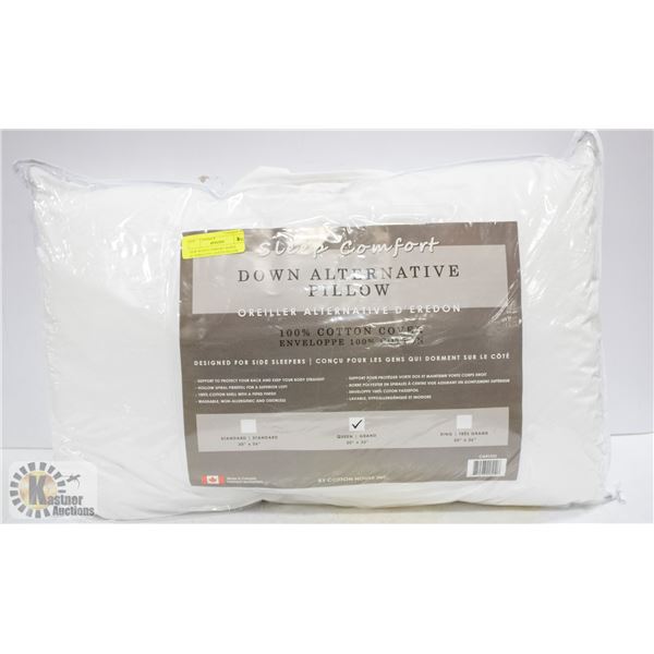 NEW SLEEP COMFORT DOWN ALTERNATIVE QUEEN PILLOW