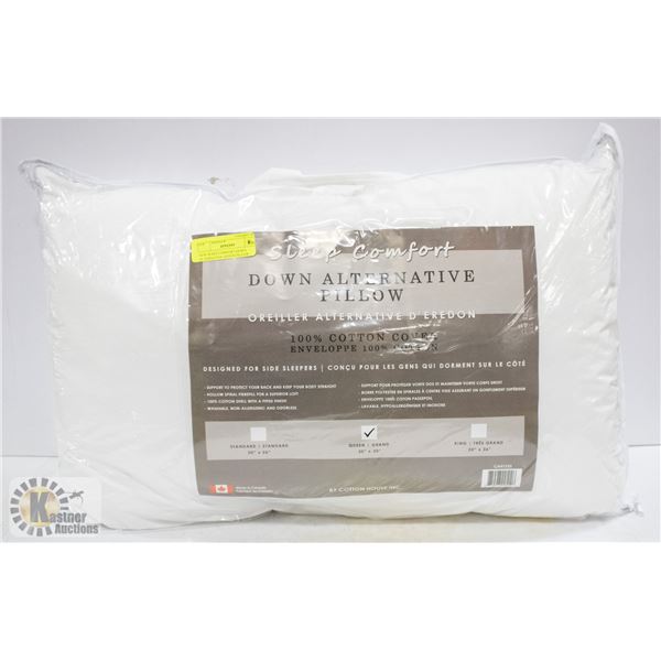 NEW SLEEP COMFORT DOWN ALTERNATIVE QUEEN PILLOW