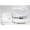 Image 1 : NEW LACOSTE TOWEL SET, HAND TOWEL AND BATH TOWEL