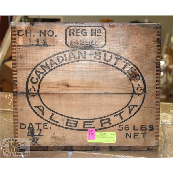 VINTAGE ALBERTA BUTTER BOX