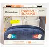 Image 1 : NEW BROOK STONE HEATED BLANKET SIZE: QUEEN 84 X 90