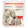 Image 1 : NEW BROOKSTONE HEATED THROW 50 X 60 W/ 4 HEAT