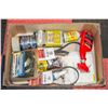 Image 1 : BOX OF SHOP/AUTO SUPPLIES AND BELTS - NEW