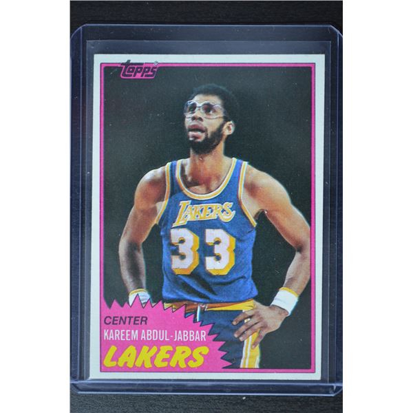 1981-82 Topps #20 Kareem Abdul-Jabbar