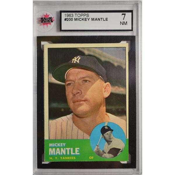 1963 Topps #200 Mickey Mantle