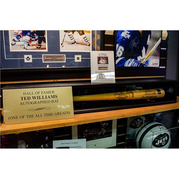 Ted Williams Autograph Bat