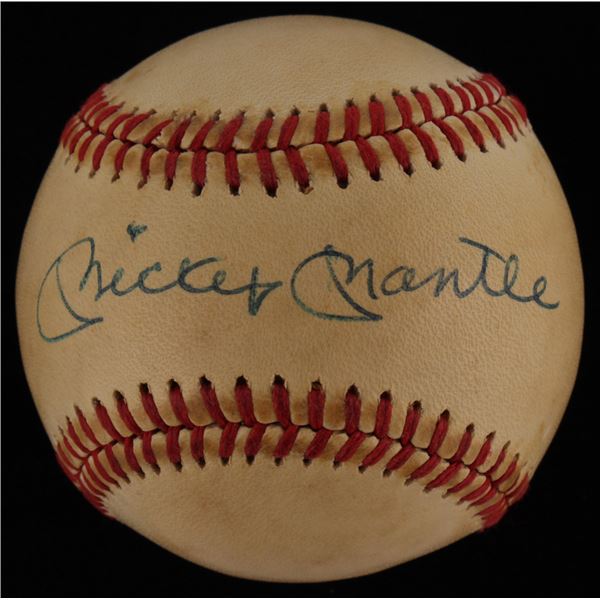 Mickey Mantle - Autographed Baseball