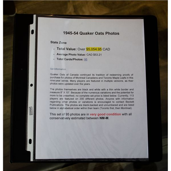 1945-54 Quaker Oats Photos (Q1)