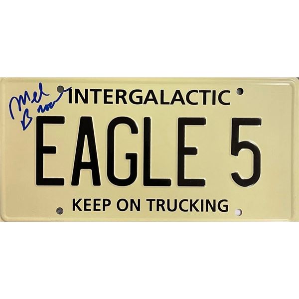 Signed Intergalactic Eagle 5 Back License Plate