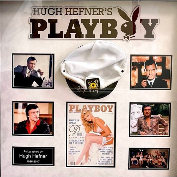 Signed and Framed Playboy Collage