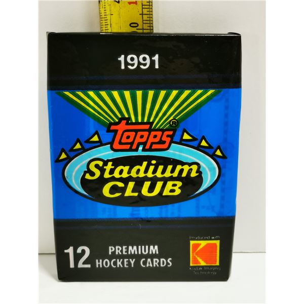 1991 TOPPS STADIUM CLUB HOCKEY PACK